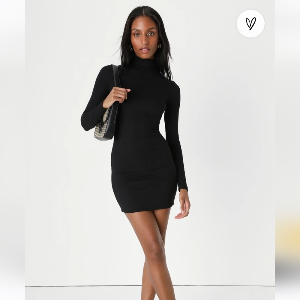 LULUS Phenomenal Feeling Black Long Sleeve Bodycon Dress